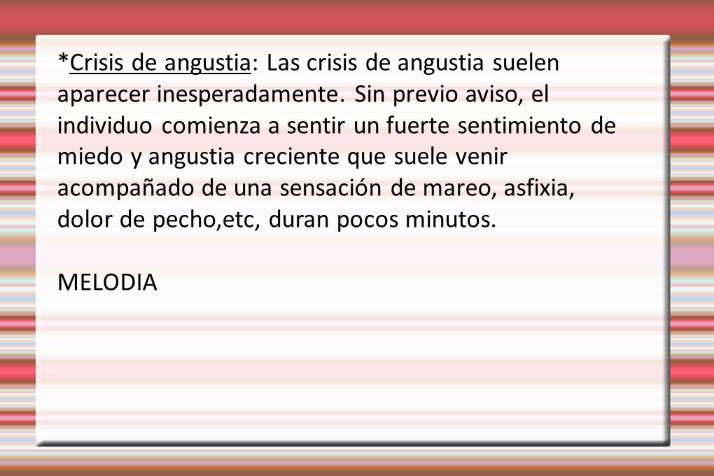 En sentimiento pecho el angustia de